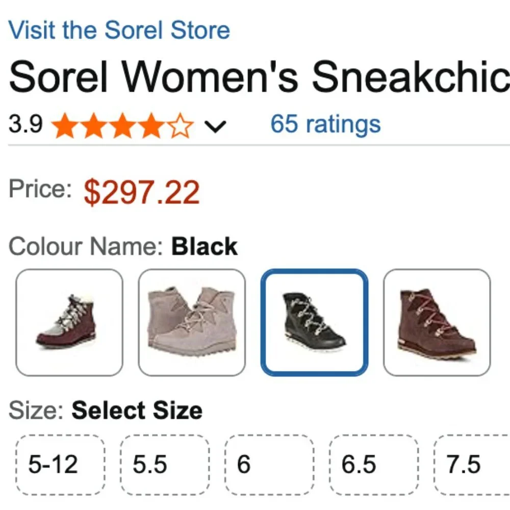 Sorel Boots Ankle Lug Boots Hiking Black Size 8 Suede Sneakchic Water Proof - Picture 14 of 14